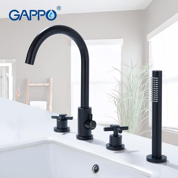 

gappo divided bathtub faucets black bath mixer bathroom shower faucet shower wall waterfall system bathtub faucet