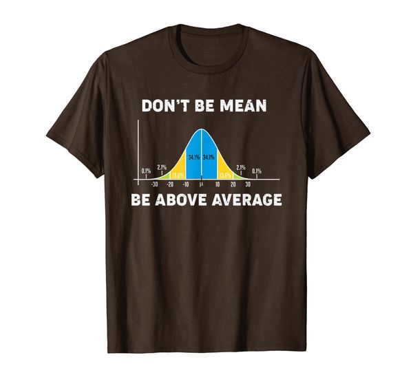 

Don't Be Mean Be Above Average Funny Math Lover Gift T-Shirt, Mainly pictures
