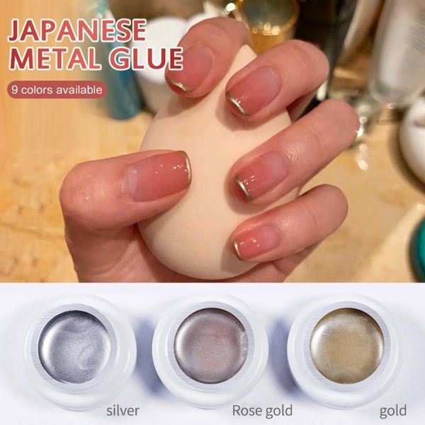 

nail gel japanese golden silver hook wire pull line glue covered mirror polish uv led lacquer color varnish tslm1, Red;pink