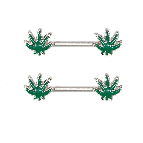 

maple leaf breast nail fashion women's ring body piercing jewelry