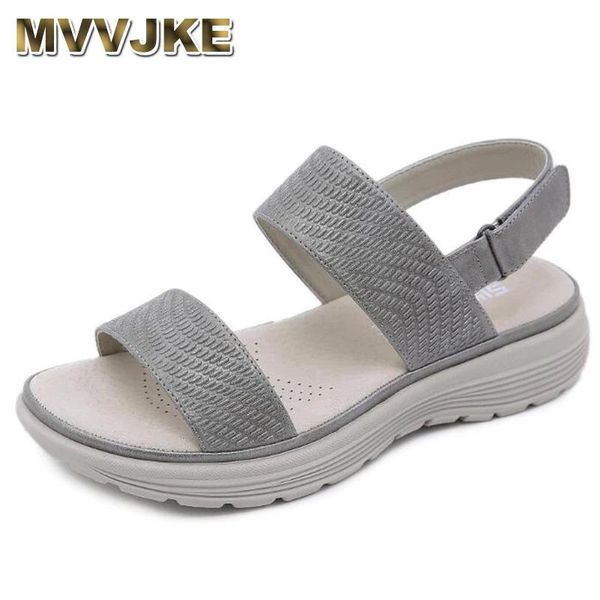 

sandals mvvjke 2021 summer women shoes woman vintage ladies flat gladiator platform zapatos mujer, Black