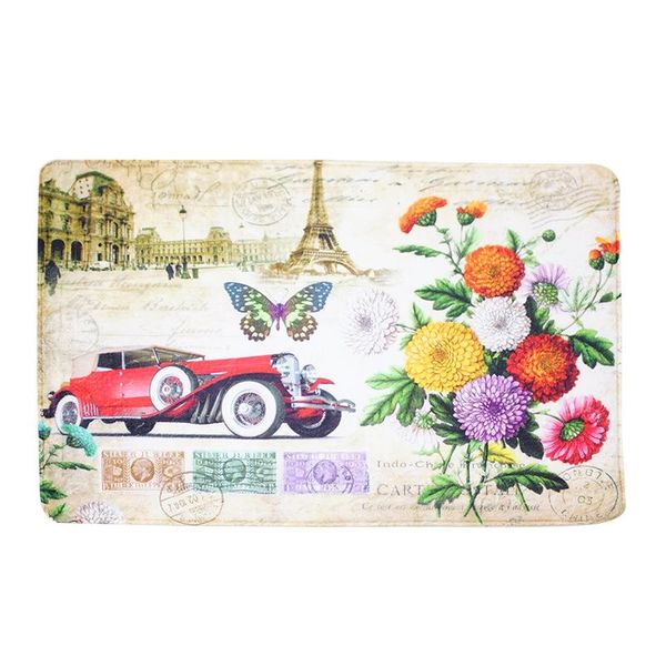 

cushion/decorative pillow printed flannel mats entering the living room bedroom bathroom absorbent foot mats, rb015