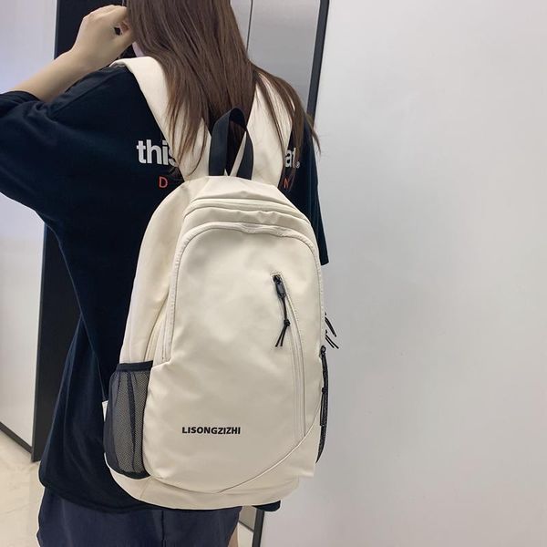 

backpack backpacks with summer styles simple contrast design waterproof nylon travel couple models student bag