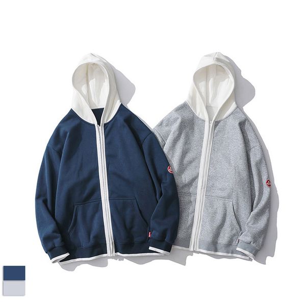 

2021 new autumn winter mens hoodie casual loose japanese style men hoodies fashion sweatshirt cotton liner suitable for couple, Black