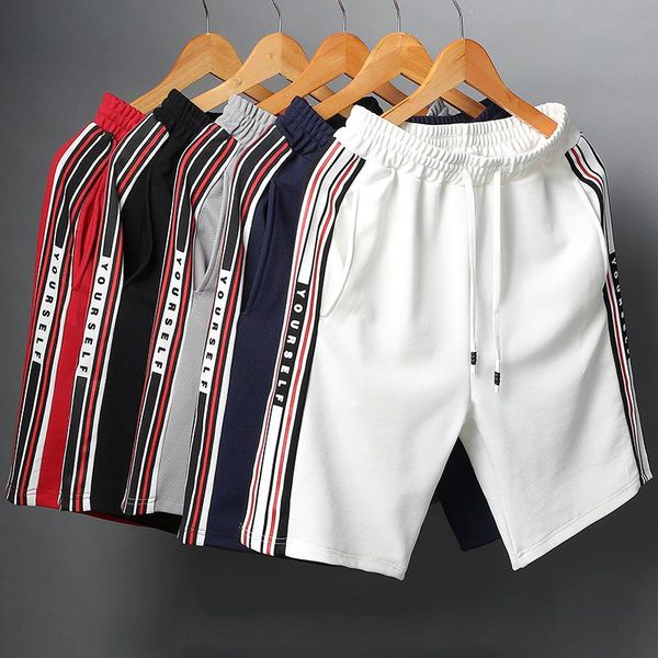 

casual shorts men 2021 new fashion japanese style cotton man shorts bermuda beach fitness gyms workout plus size, White;black