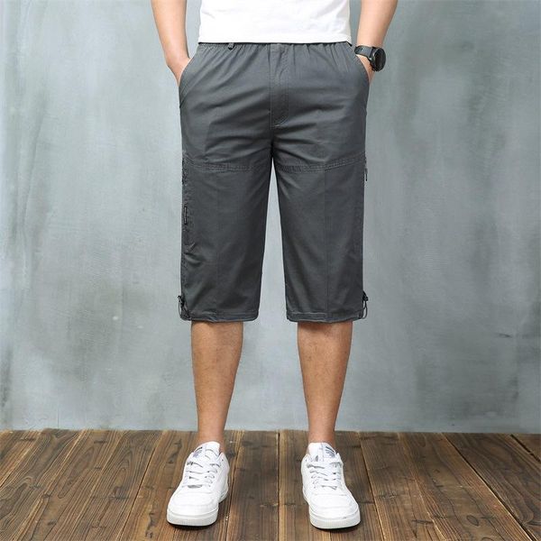 

gym clothing summer men's sports pants large size outdoor leisure thin multi-pocket loose jogging yoga fitness shorts, White;black