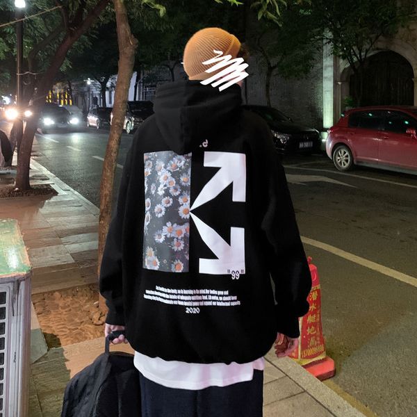 

big sesame street daisy coat hooded round neck pullover, Black