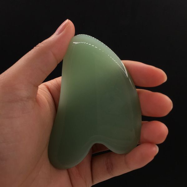 

natural jade guasha board scraching facial eyes scraping gua sha spa massage tool health care beauty acupoints plate massager