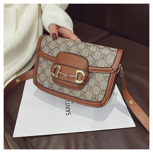 

70% off factory store physical belt consulting customer service single shoulder checkered messenger small square armpit bag