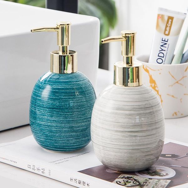 

330ml ceramics emulsion bottles creative latex bottles liquid soap dispensers toilet bathroom set home decoration