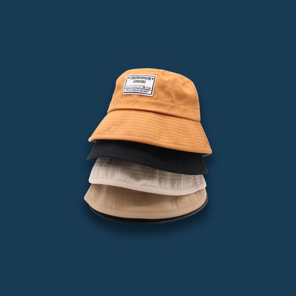 

spring summer basic label letter fisherman hat for men women