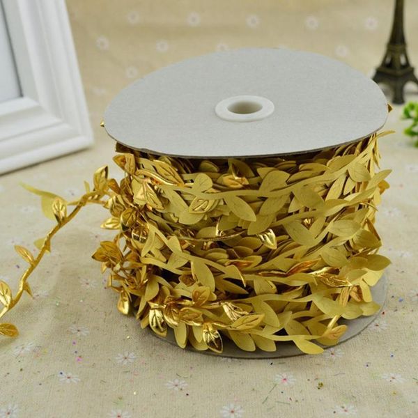 

10 meter silk leaf-shaped handmake artificial green leaves for wedding decoration diy wreath gift scrapbooking craft fak qylgpz