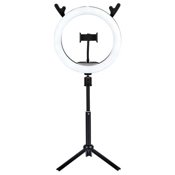 

10inch p led selfie ring fill light with tripods video anti-shake stable holders for makeup video live studio