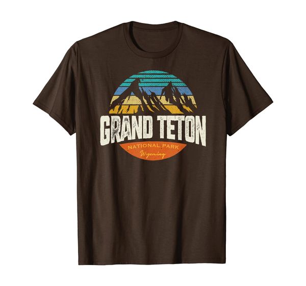 

vintage grand teton national park wyoming t-shirt, White;black