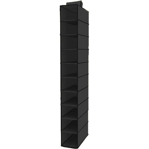 

with hook strong bearing home bedroom solid large capacity l hanging organizer underwear storage 10 grids non woven cloth