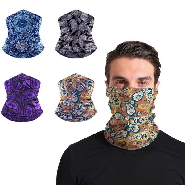 

paisley aoliang cashew print hip hop seamls riding scarf magic bib