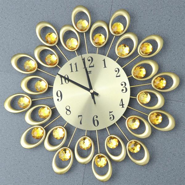 

european iron art wall clock wrought european iron art wall clock wrought diamond flower livingroom bedroom sile