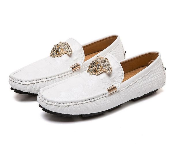 

loafers men designer fashion dress shoes summer comfy slip-on men's flats moccasins male footwear leather casual luxurys shoe, Black