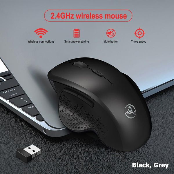 

wireless vertical mouse hxsj t68 2.4ghz 3 gears 1600dpi adjustable optical mice for household computer safety parts