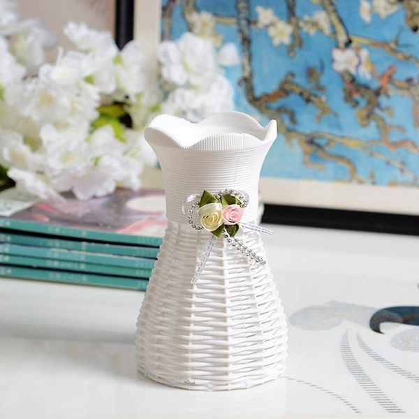 

vases simulation vase lace mouth living room decoration flower pot basket crafts