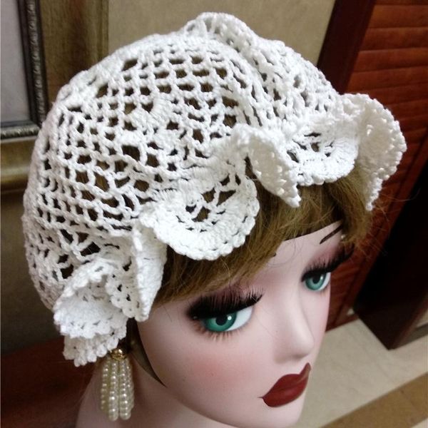 

other event & party supplies handmade lolita bonnet ruffled cosplay hat crochet hollow medieval vintage maid women girls pumpkin sweet cap