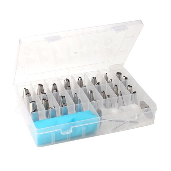 

cake tools 39pcs reusable bakery icing tips fondant decorating supplies set