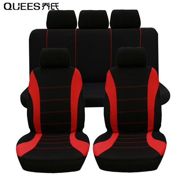 

car seat covers quees 4/9pcs cover durable fabric all seasons general auto stripe interior modeling accessories