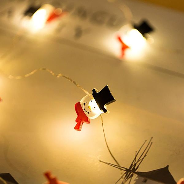 

strings 2m snowman christmas satan copper wire led string lights holiday lighting fairy garland for wedding party decoration