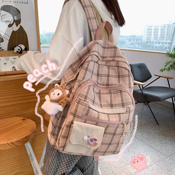 

backpack canvas women vintage travel bagpack school bags for teenage girls college lapbackbag mochila