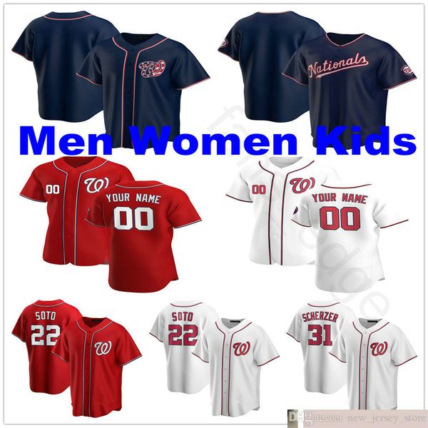 

2020 custom youth taylor daniel hudson ryan zimmerman patrick corbin brian dozier hunter strickland howie kendrick man women kids jerseys, Blue;black