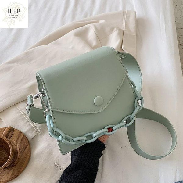

shoulder bags small pu leather thick chain design crossbody for women 2021 female messenger bag ladies handbags high quality