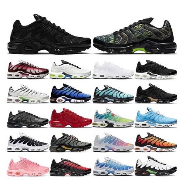 

tn plus running shoes mens black white sustainable neon green hyper pastel blue burgundy oreo women breathable sneakers trainers outdoor spo