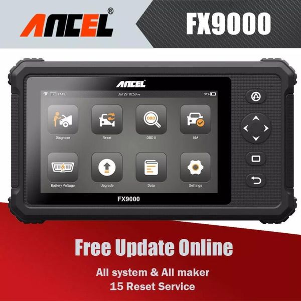 

code readers & scan tools ancel fx9000 obd2 automotive diagnostic scanner dpf tpms epb oil reset reader obd 2 full system diagnosis tool