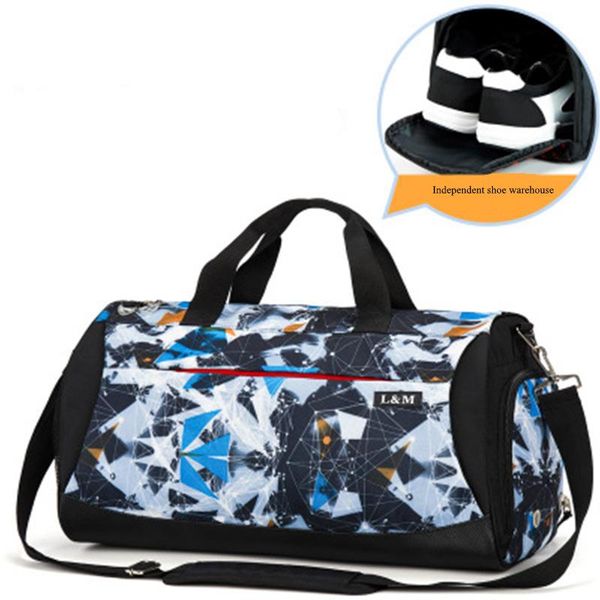 

duffel bags travel bag women men's yoga training beach swimming dry wet separation independent shoe compartment luggage handbag