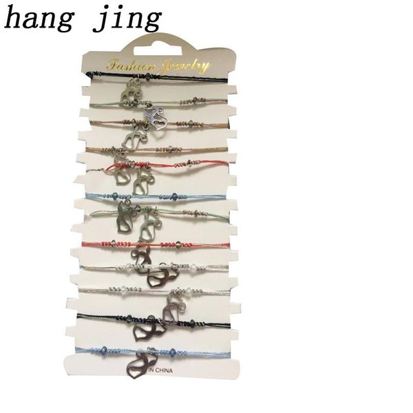 

charm bracelets rhinestone bracelet for women gold wrap handmade friendship boho woven hand shape rope cat 2021 gifts femme, Golden;silver