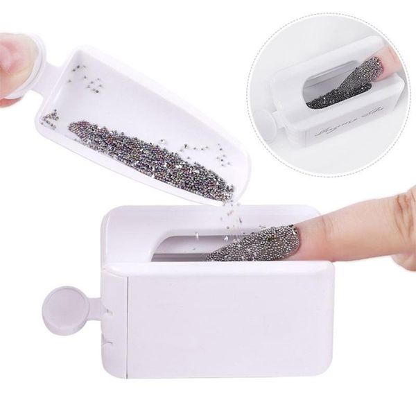 

nail art kits 1pcnail glitter powder recycling container storage box organizer portable manicure tool plastic case equipment