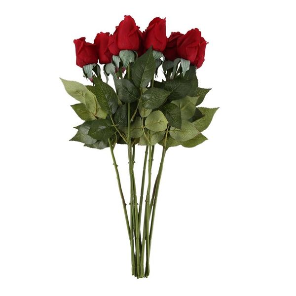 

decorative flowers & wreaths 10 pcs artificial flower rose head roses for wedding party decoration