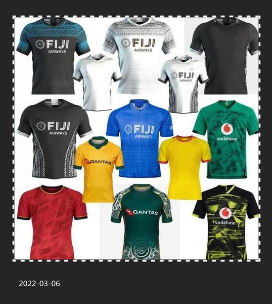 

fiji rugby jersey 2021 spain rugby shirt 20 21 training x size s-3xl, Black;gray