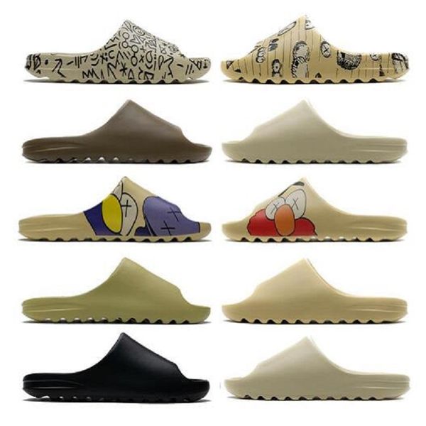 

new slides foam runner bone desert sand slippers shoe sandal resin mens women kids children beach slipper loafers