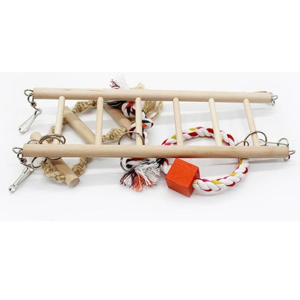 

other bird supplies wholesales parrot toys climbing net hanging ladder bridge macaw cage chew decoration pet