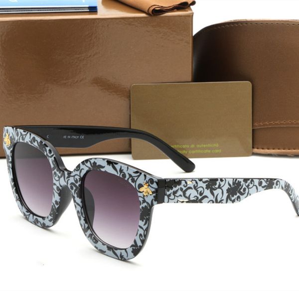Occhiali da sole di marca da uomo e da donna design cat-eye specchio parasole di alta qualità colore abbagliante confezione regalo di marca con lenti UV400
