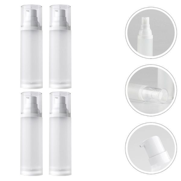 

storage bottles & jars 4pcs 20ml empty airless vacuum pump cosmetic press