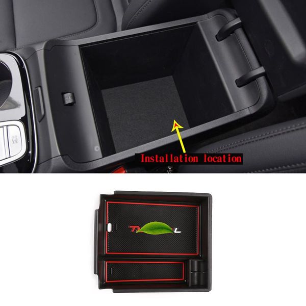 

car organizer for tucson l 2021 central armrest storage box center console abs containers holder accessories