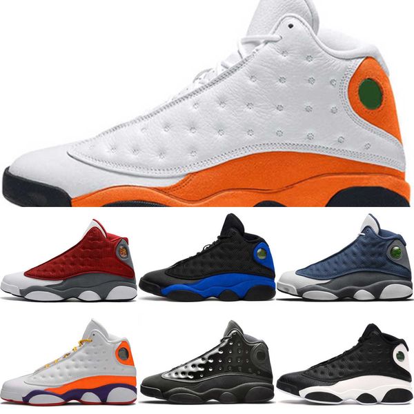 

men basketball shoes 13 13s reverse bred court purple red flint starfish gold glitter hyper royal chicago mens trainers sports sneakersgmtc