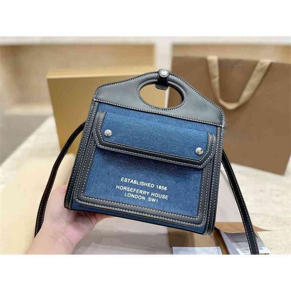 

handbagbajia denim oval ring portable messenger baggg bag