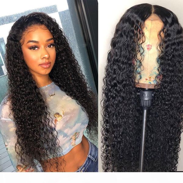 

curly human hair wigs for black women 13x4 frontal lace front human hair wig pre plucked hairline with baby hair, Black;brown