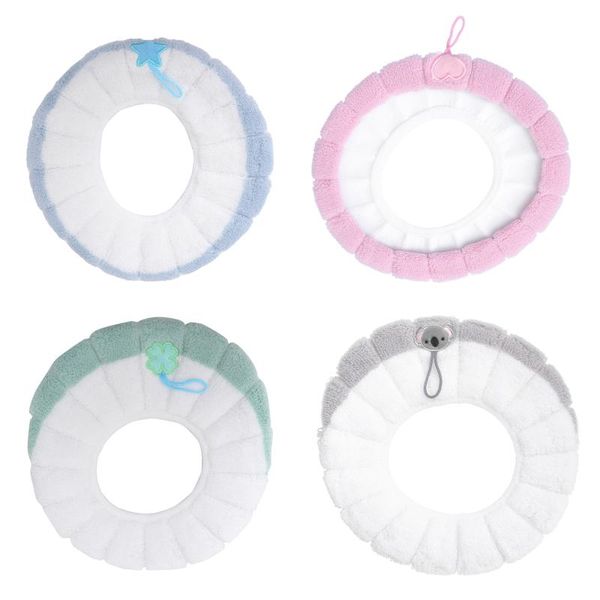 

toilet seat covers 4pcs closestool cushion with handle cover winter mat for home