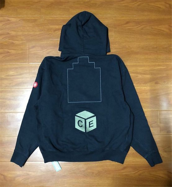 

2021 new 450g thick cotton cav empt c.e 19aw hoodie men women 1:1 streetwear embroidery cavempt pullover gpm3, Black