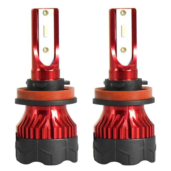 

car headlights 1 pair led waterproof 8000lm headlight bulbs 48w high brightness automotive headlamp