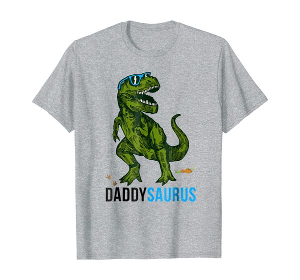 

daddysaurus t shirt t rex daddy saurus-dad fathers day gift, White;black